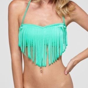 Raisins Fringed Bikini Top